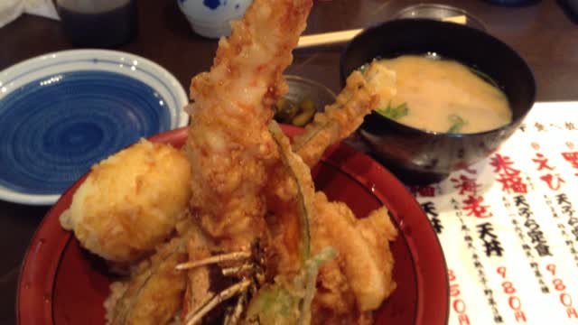エビ天丼 - FC2 Video